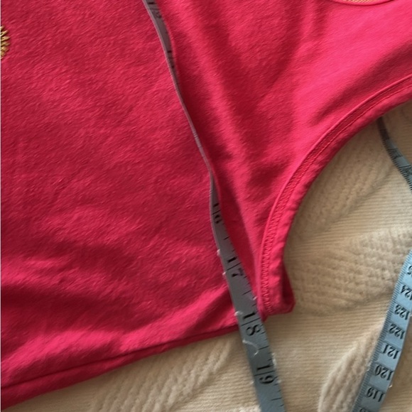 GUC size Medium bright Pink Tank Top with Mickey Mouse in gold - Picture 9 of 9